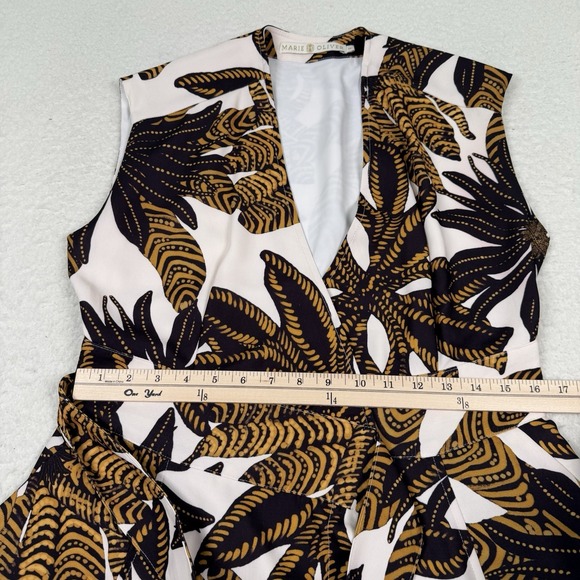 Marie Oliver Polly Wrap Dress Women's XS Floral Maxi V-neck Sleeveless 52" - Picture 7 of 10